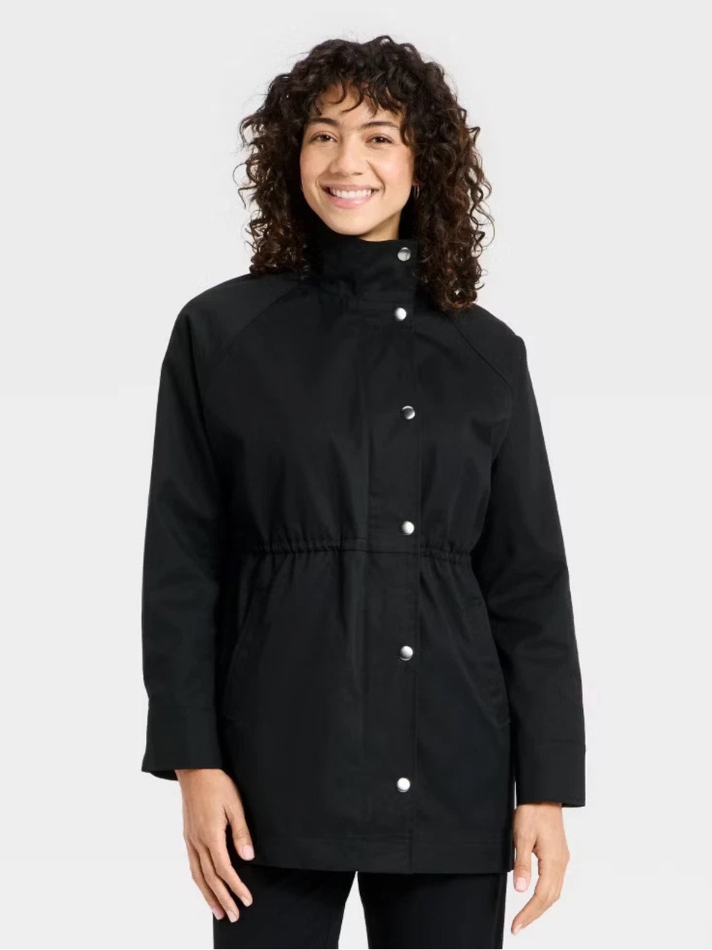 A New Day Women's Femme Anorak Jacket - Black - S